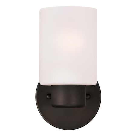 Westinghouse Fixture Wall 60W Sylvestre ORB CylIndoorical Frosted Glass 6354000